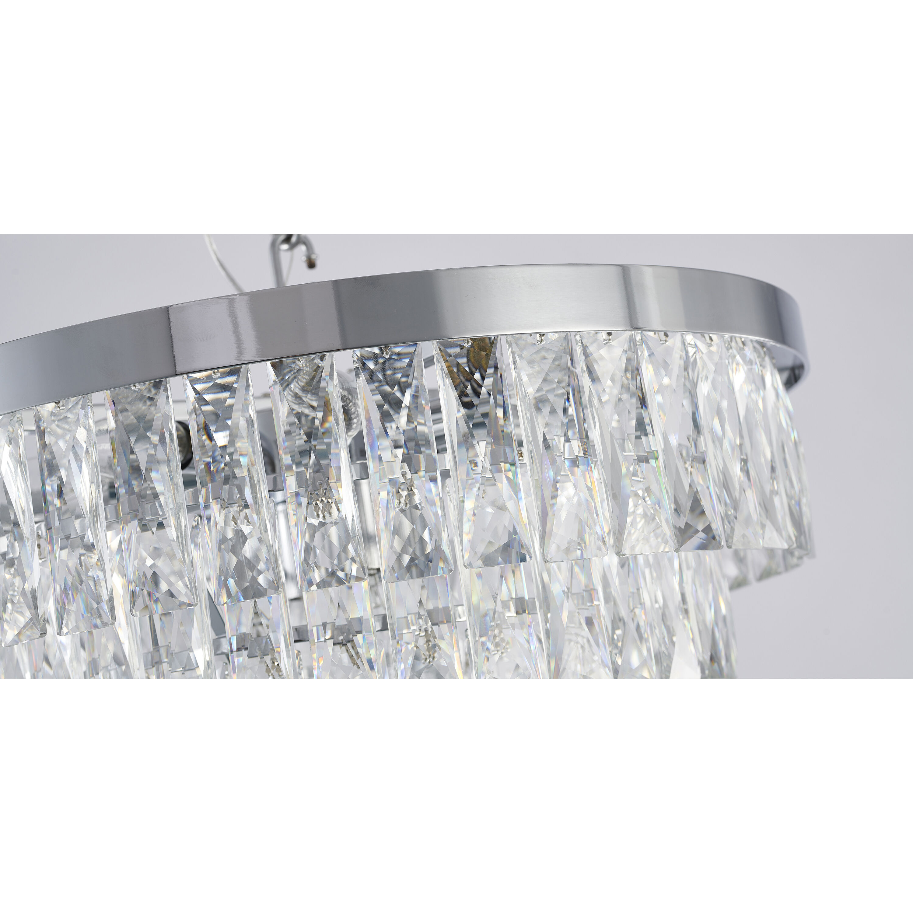 Canada 12 Light 19.7 inch Chrome Chandelier Ceiling Light